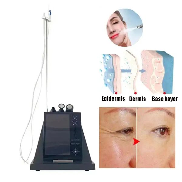 Instrumento oxigênio poro de jato de oxigênio cutelo facial limpo Rejuvenescimento Branqueamento Tratamento da acne Oxigênio Jato de água facial jato de casca