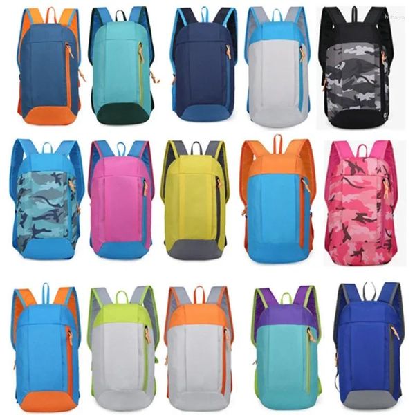 Rucksack Outdoor Sports Leicht wasserdichtes Wanderbeutel Reißverschluss einstellbarer Gürtel Camping -Rucksack Schoolbags
