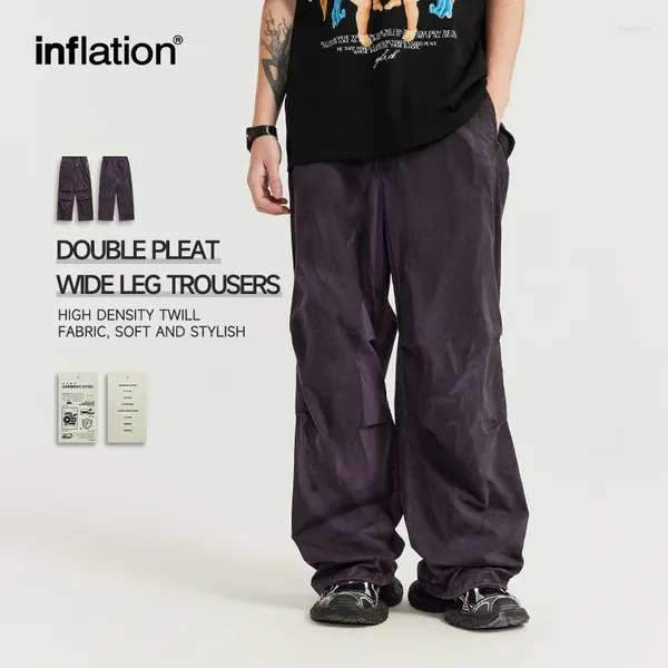 Pantaloni da uomo inflazione lavata per paracadute da uomo cotone pantaloni da carico retrò