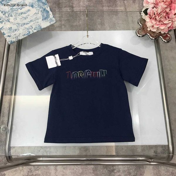 Nuova t-shirt per bambini abiti firmati abiti multi color stampa lettere ragazze manica corta taglia 100-150 cm ragazzi maglietta estiva 24pril 24pril