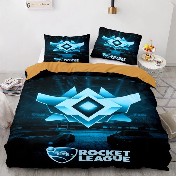 Set di biancheria da letto di Rocket League Set da letto singolo gemello Full Queen King Size Car Set Bed cameretta per bambini Design Design Hot