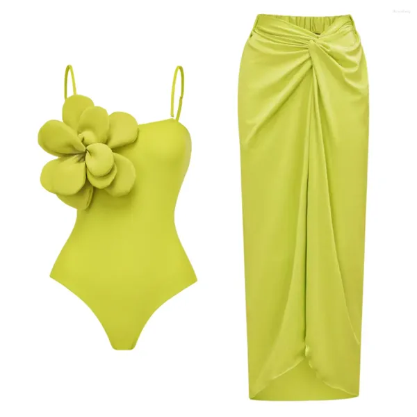 Swimwear femminile 2024 sexy fiore 3d un pezzo costume da bagno spinge up da donna set di bikini stampato rotabullo bikinis biologico brasiliano abitatore da bagno brasiliano