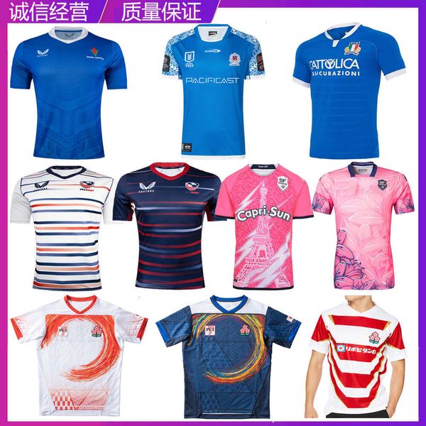 MEN JERSEY NRL English 22 Paris USA Japan Samoa Italien Home/Away Kurzärmel -Training Olive