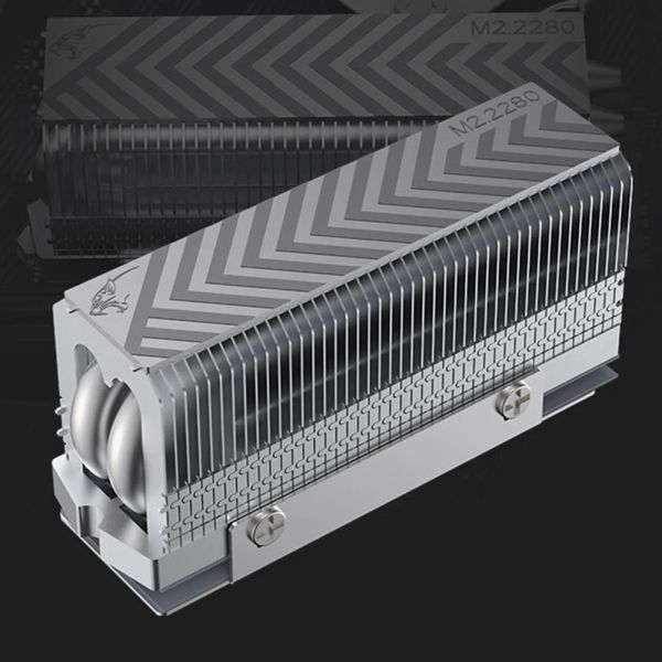 Kühlung M.2 2280 SSD Kühlkörper Voll elektroplatter Reflow -Schweißen AGHP -Wärme -Kühler M2 Feststoffantrieb Kühler SSD -Kühlerdichtung