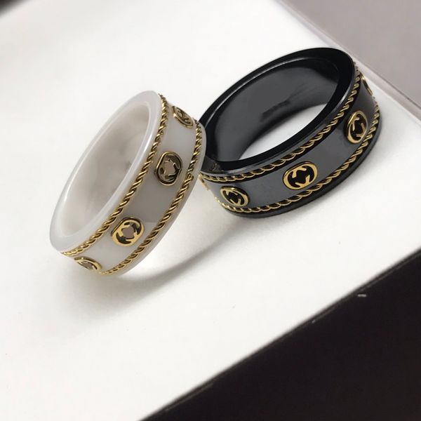 Luxus Modedesigner Ringe G Schmuck klassische Ringe für Männer tragen Bandringe Herrenringgeschenke
