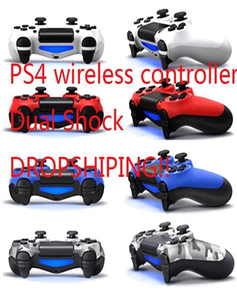 Новые цвета для PS4 беспроводной беспроводной контроллер Bluetooth Vibration Joystick Gamepad Game Controller для Sony Play Station с Box Dropshi7490707