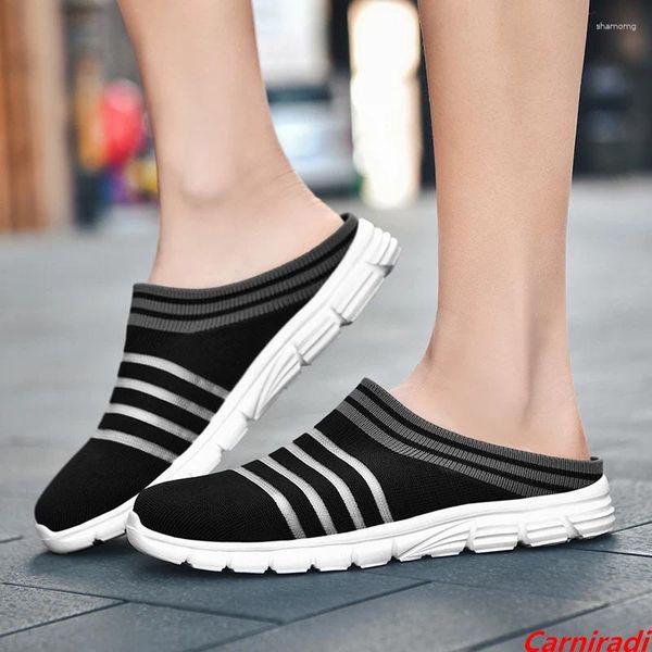 Scarpe casual unisex estate in maglia morbida cavicola slittatori da donna leggera da giardino traspirante sneaker sandali a piedi non slittati