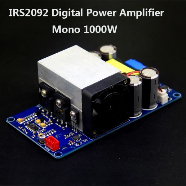 Verstärker HiFi -Fieber Hochleistungs Hochleistung IRS2092 Digitaler Stromverstärker Mono 1000W Stage Power Amplifier Board Subwoofer