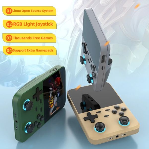 Spieler D007 Android Open Source Game Console 3,5 -Zoll -IPS -Bildschirm RK3266 CPU Mini Handheld Game Player 64 GB mit 10000 kostenlosen Spielen