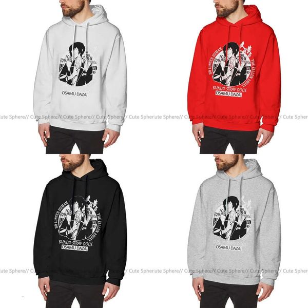 Sokak Bungou Köpekler Osamu Dazai Erkek Güzel Külot Hoodie Uzun Pamuk Sonbahar Büyük Boy Sokak Giyim Mavi Hoodies 201020 S