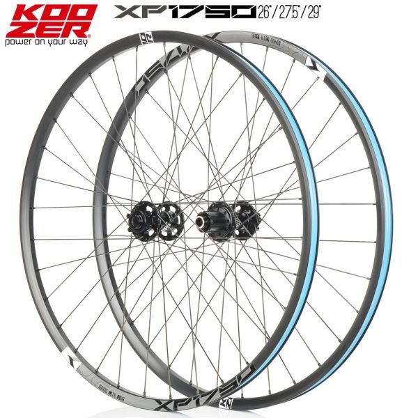 Peças Koozer XP1750 Roda de bicicleta de montanha 26 27,5 29 polegadas qr ta 32 orifício hg xd ms 11 12 velocidade sem câmara de câmara.