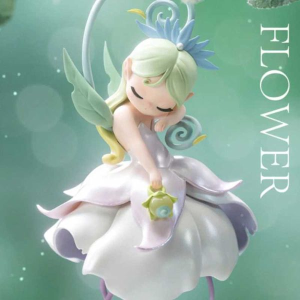 Blind Box New Sleep Flower Elfen Serie Blind Box Toys bestätigen Stil niedliche Anime -Figur Desktop Model Doll Überraschung Box Mädchen Geschenk Y240422