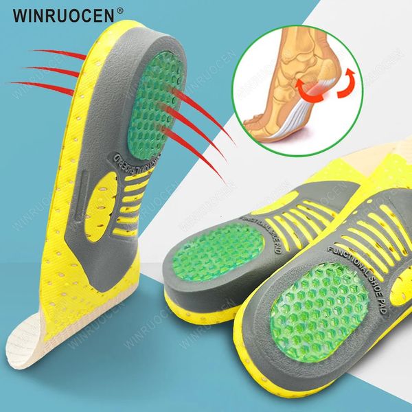 Winruocen Unisex для подошвенного фасциита высокая арка поддержка стельки Премиум ПВХ ортопедические обувь Sole Sports Feet Feet INSERT 240419