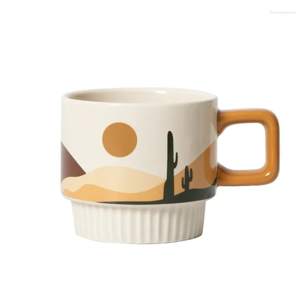 Tazze estetiche tazze di caffè in ceramica tazza di tè personalizzate per tè per tazze personalizzate drinkware regalo in porcellana di ghiaccio espresso