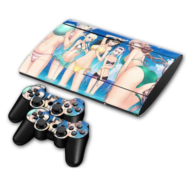 Наклейки Anime Girls Новая игра для PS3 Super Slim 4000 Skin Sticker Vinly Skin Sticker 2 Skins TNPS3S40000654