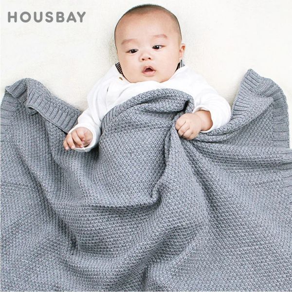 şekerleme örtülü ekose yumuşak havlu kundak sargısı büyük düz renk basit bebek yatak bebek battaniyesi için bebek battaniyeleri set