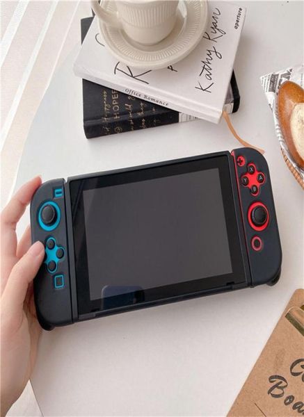 Прочный прочный твердый силиконовый корпус для Nintendo Switch Console Console Полная защитная антисквидная мягкая крышка TPU Shock -Resection с Reta8956224