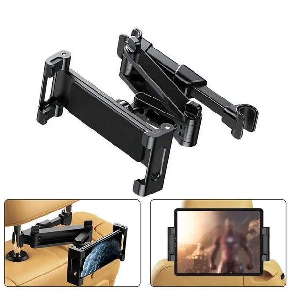 Celular montar suportes telescópicos travesseiros traseiros para suporte de telefone tablet girating stand traseiro suporte para apoio de cabeça para o comprimido de telefone 5 13 polegadas Y240423