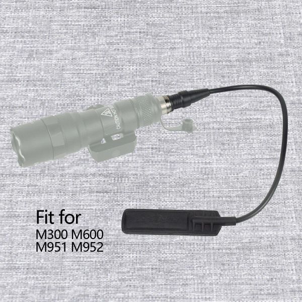 Escopos táticos Surefire M300 M600 M951 M952 Série Lanterna de Arma Lanterna SF Plug Remote Pressão Tail Controller Switch para caça