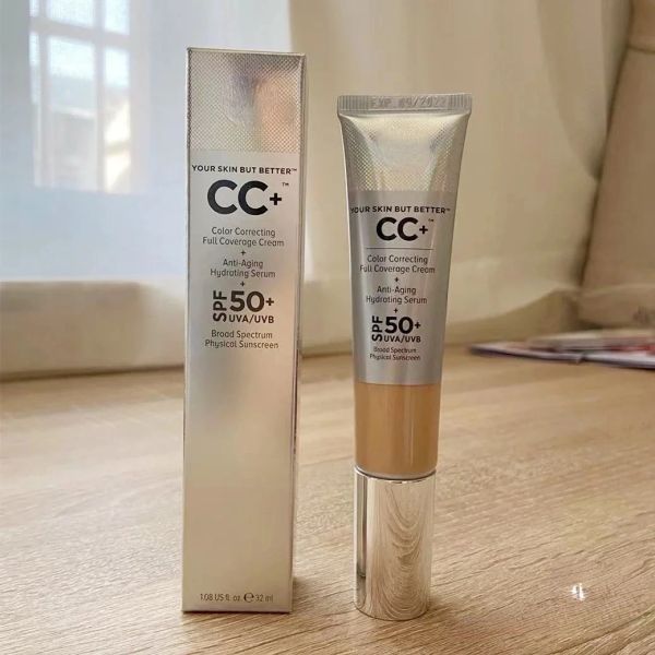 Creams Foundation Makeup Cosmetics sua pele, mas melhor CC+ Oil sem capa total base base na cobertura creme de creme de creme completo