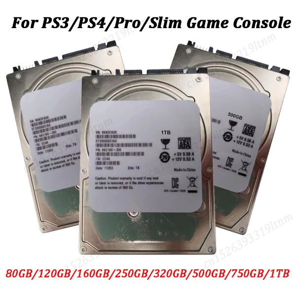 Boxs Disco del disco rigido Interno SATA per PS3/PS4/Pro/Slim Game Console Drive Drive 80GB/120GB/160GB/250GB/320GB/500GB/750GB/1TB