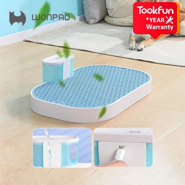 Scatole Takefun Smart Dog Toilet Piet Cambia Pad ricaricabile Cleanna automaticamente l'urina per cani