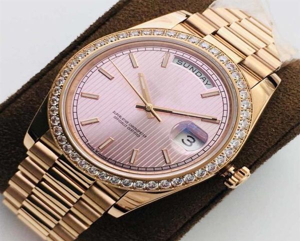 2021 MEN039S Women039S DateJust Watch Automatic Mechanical 3255 Движение сапфировое зеркало 18K Розовое золото.