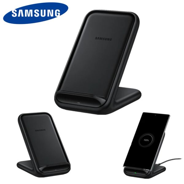 Зарядные устройства Original 15W Samsung Fast Wireless Charge Stand для Galaxy S22 S21 S20 Ultra S10 S9 S8 Plus8 9/iPhone 12 13, QI, EPN5200