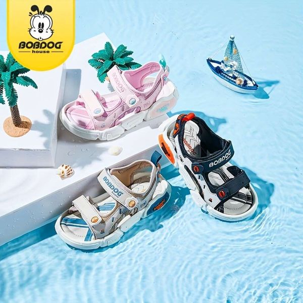 Bobbdog House Unisex Kid Adorable Solid Open Sandals a punta di piedi, comodi scarpe d'acqua da spiaggia non slip durevoli per le attività all'aperto di ragazzi BMT22246