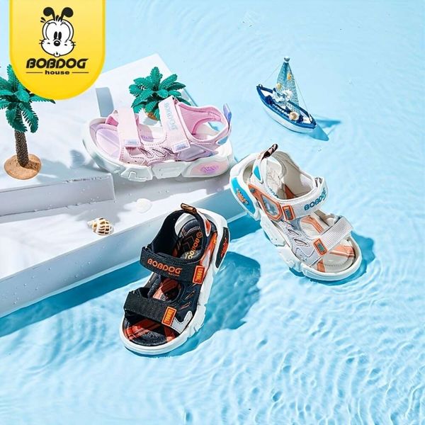 Bobbdog House Unisex Kid Adorable Solid Open Sandals a punta di piedi, comodi scarpe d'acqua per la spiaggia non durevoli per le attività all'aperto di Boy's Girl BMT22245