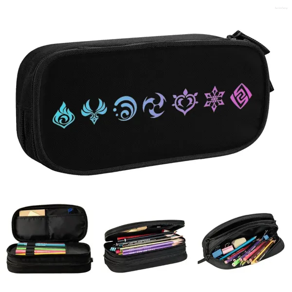 Игра Genshin Impact Elements Pencil Case Games Gam