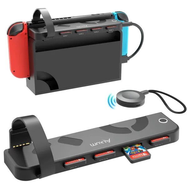 Adapter Unitek NS Game Switcher с удаленным управлением для Nintendo Switch Reader Reader Gaming Card быстро выключает аксессуары NS.