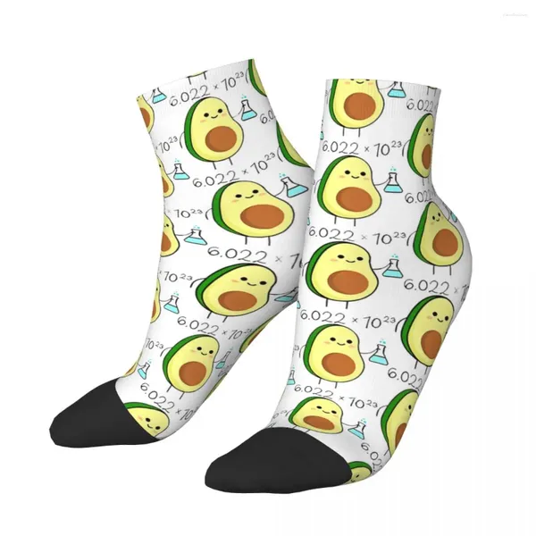 Calzini maschili divertenti caviglia dell'avocado chimico frutti alimentari harajuku casual equipaggio di calzini da regalo stampato