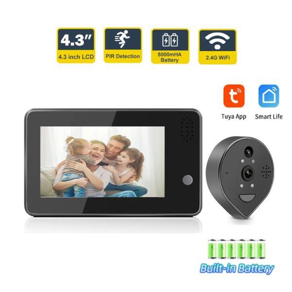 Kameras WiFi IP Video Türklingel Wireless Nachtsicht Tür Telefon Kamera Twoway Audio Intercom Visuelle Home Security Monitor Doorklingel