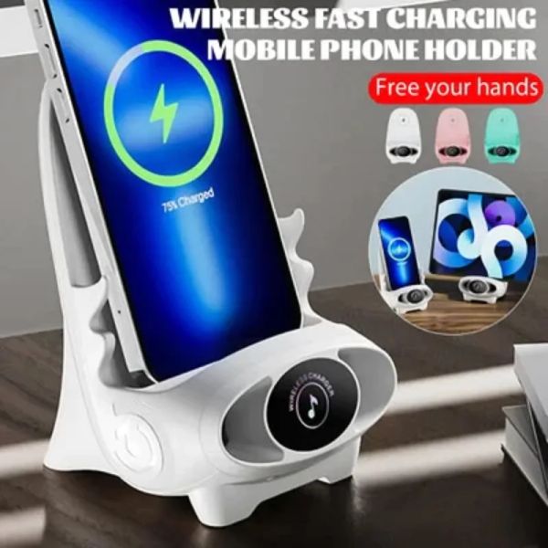 Magnetic Mini Mini Chair Wireless Cheper Pholeger Holder модернизированная беспроводная зарядная станция с функцией динамика с функцией динамика