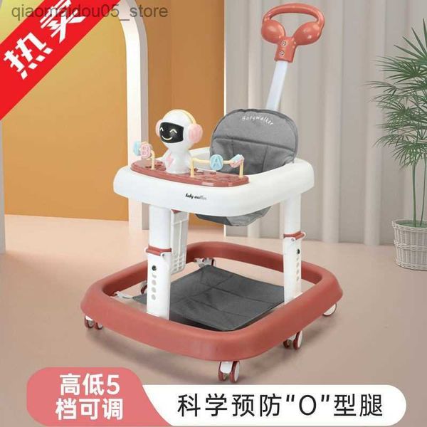 Baby Walkers D-образная пленка Baby Walker с O-образными ногами для Anti Rollover 6/7-18 месяцев Mabon Walker Музыка Многофункциональная складная Q240423