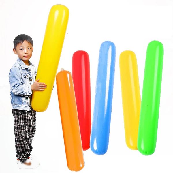 5 Farbblasable Ballon Luftstick Kinder Outdoor Games Familie Cheer Stick Requisiten Buntes Ballon Kid Wasser Sport 240416