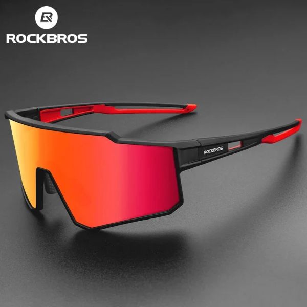 Sonnenbrillen Rockbros Polarisierte Brille UV400 Radsport Sonnenbrille Outdoor Sport MTB Roadbike Gläser Frauen Fahrradfahrerbreckbreite Schotter