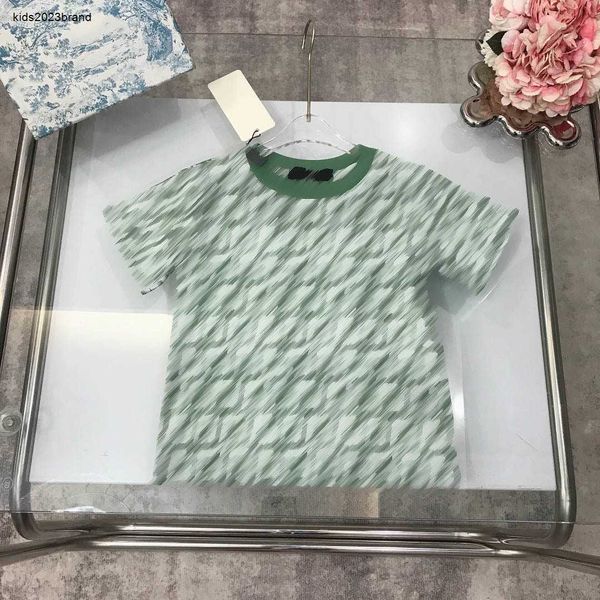 Neues Baby T-Shirt Kids Designer Kleidung Gradientenbrief Volldruck Mädchen Kurzarm Größe 100-150 cm Jungen Tees Sommer T-Shirt 24APRIL