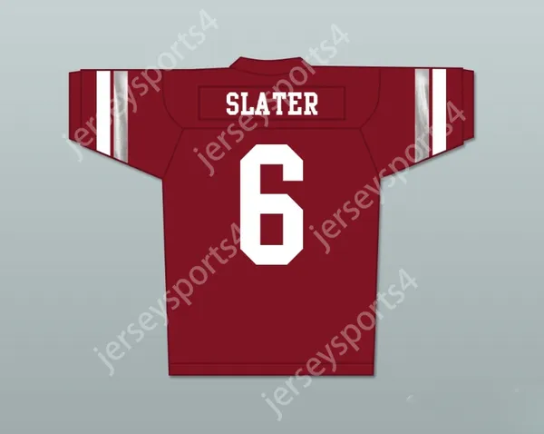 Custom eine Namensnummer Herren Jugend/Kinder AC Slater 6 Bayside Tigers High School Football Trikot enthält Tiger Patch genäht S-6xl