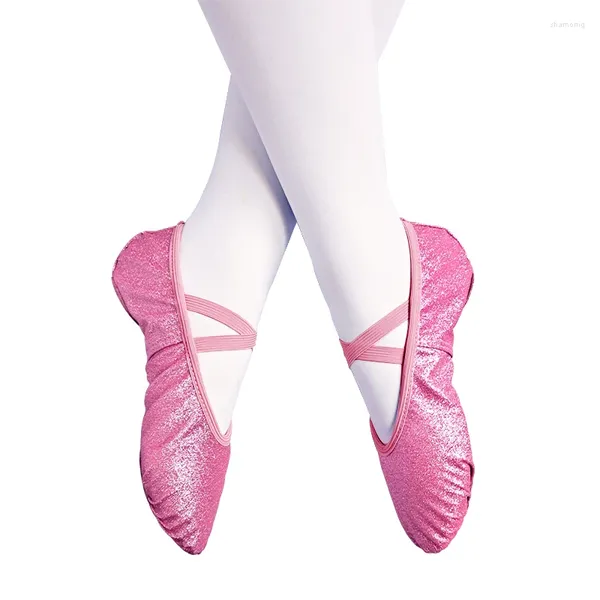 Tanzschuhe Mädchen Ballett Glitzer rosa flache Tanzschuhe für erwachsene Frauen Kinder Kinder Kinder