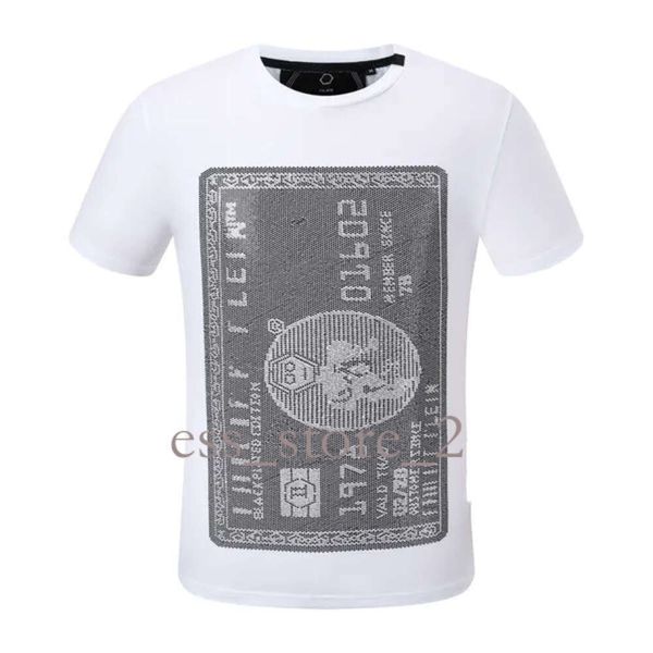 Maglietta plein orso camicia pb 24ss new plein-brand t-shirt teschi tees a maniche corte pp killer orsacchiotto orsacchiotto da uomo in stile estate da uomo nero pattern party t-shirtt 216