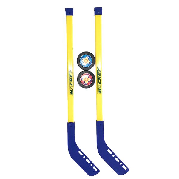 Hokey 4pcs Çocuklar Çocuk Kış Buz Hokey Çubuk Eğitim Araçları Plastik 2xsticks 2xball Kış Spor Oyuncak 312 yıldır uyuyor