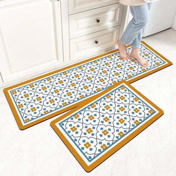 Teppichs Küchenteppich Läufer Matte Nicht -Schlupfboden Anti -Ermüdung - Ölsicher und wasserdichte Matten stehend PVC Teppich