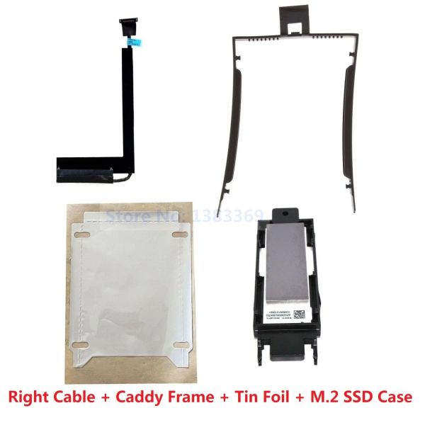 Accendi 2.5 Drive HDD SSD HDD Connettore cavo destro a destra Caddy M.2 Staffa del caso per Lenovo ThinkPad P50 P51 Laptop DC02C007C10