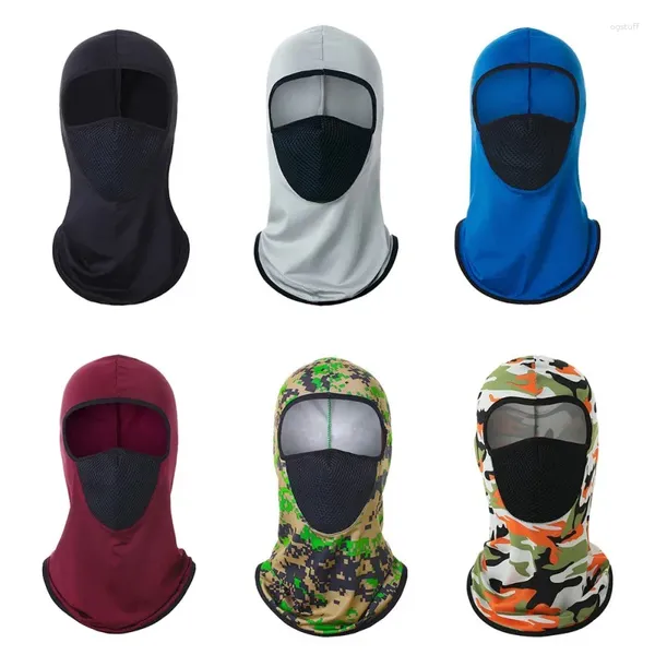 Bandanas balaclava maschera per maschera tattiche ciclistiche scudo bandana traspirante bandana cover full cover scarfagone scollolo da sci solare estate protezione UV