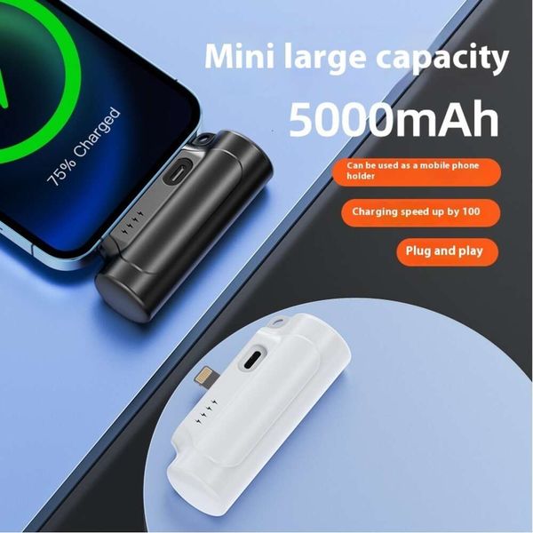 Новая карманная беспроводная капсула Power Bank Compact и Portable Mobile Power Bank Оптовая мини -зарядка