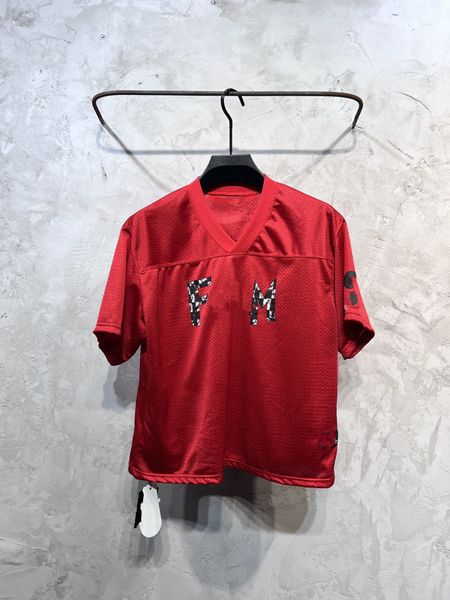 Herren Sommer High-End Custom Luxury Fashion Full Designer T-Shirt Viutonityhi Mesh Baseball Uniform Tausend Augen Graffiti Hockey Kurzarm T-Shirt S-L