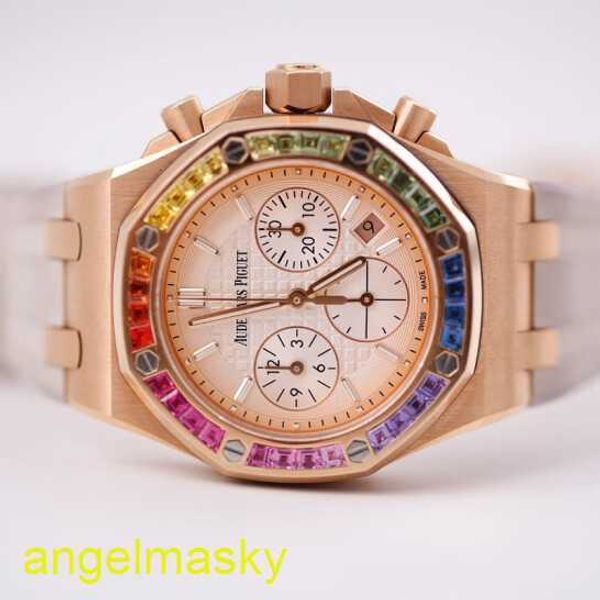 Ladies 'AP Frist Watch Королевский дуб 26470/26331/15400/26320 Автоматические механические швейцарские часы -отдыха.