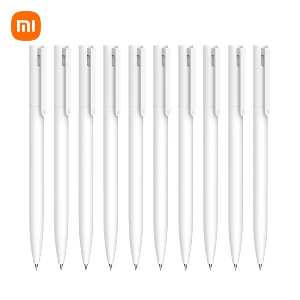 PENS Original Xiaomi Mi Gel Ink Stift 0,5 mm 10pcs Schweiz Nachfüll Japan Ink Stationerie Schreiben für Schulprüfung